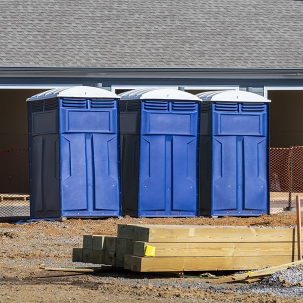 how often are the portable toilets cleaned and serviced during a rental period in Kenilworth